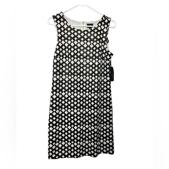 Worthington Women's Sleeveless Zipper Back Multi-pattern Dress Sz S - Picture 1 of 11